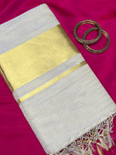 Line Weaving Pattern Kerala Cotton Saree | KL299