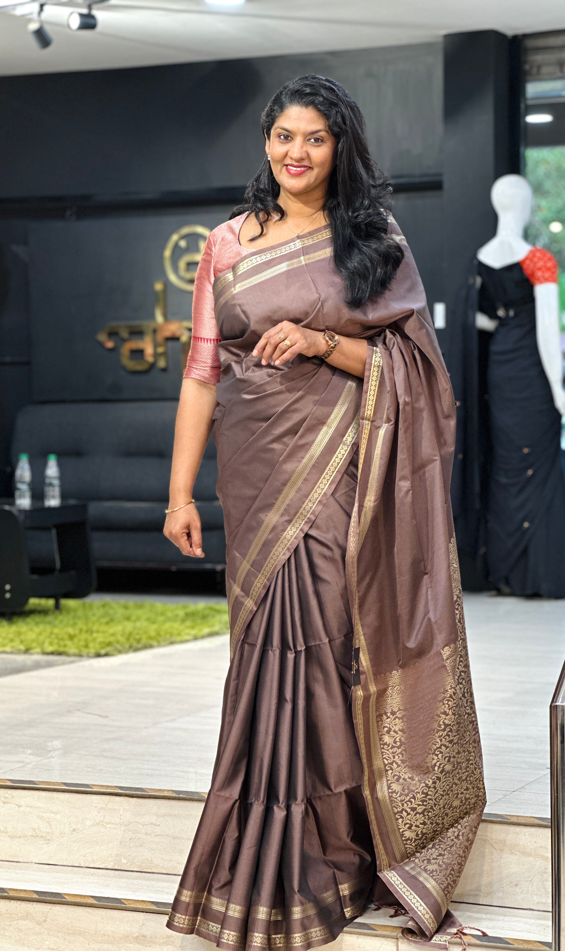 Rettapet Border Pattern Semi Silk Saree | LPR137