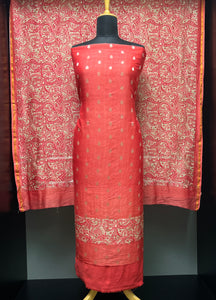 Banarasi Buta With Digital Printed Chanderi Silk Salwar Set | LV437