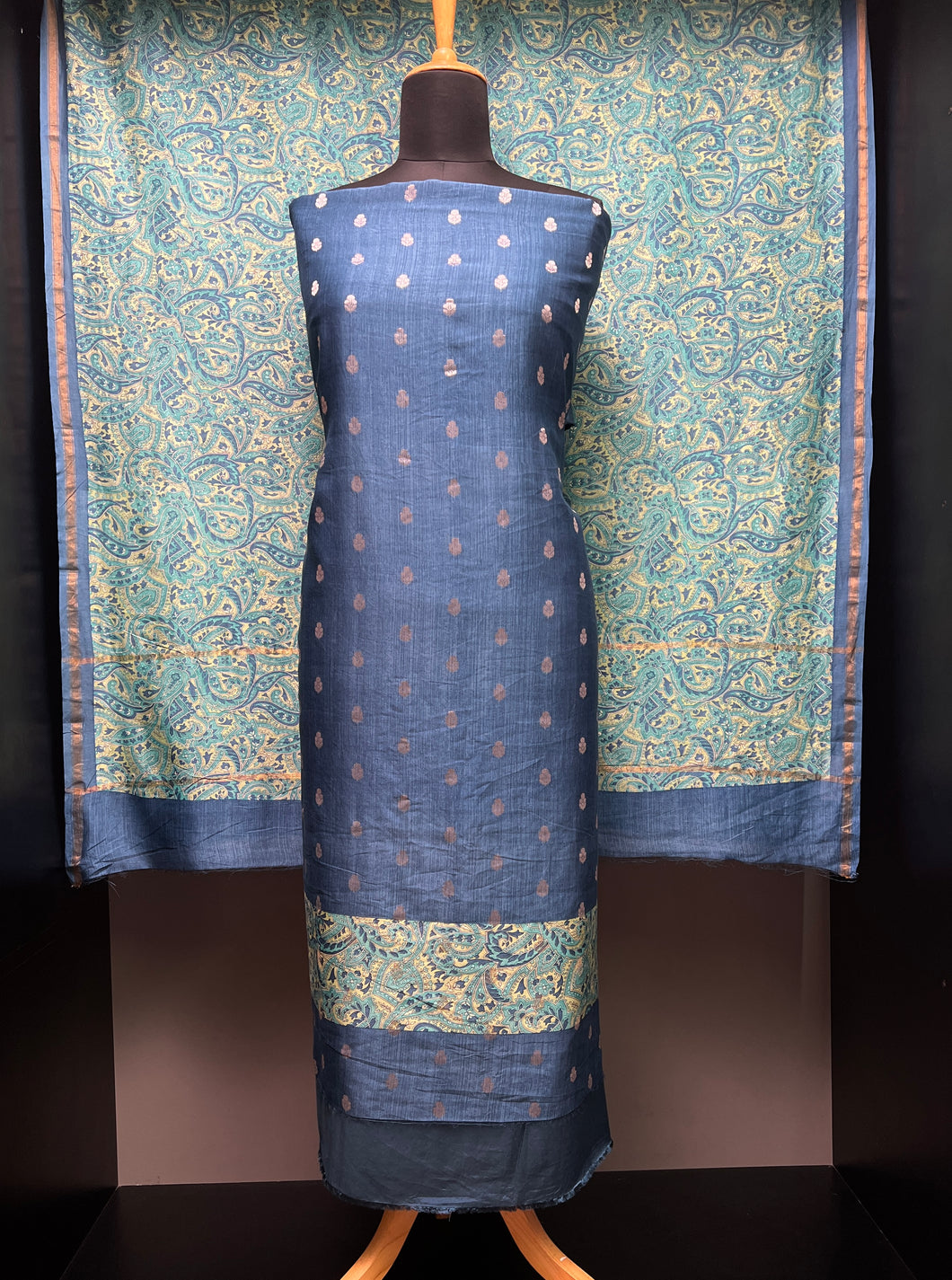 Banarasi Buta With Digital Printed Chanderi Silk Salwar Set | LV440