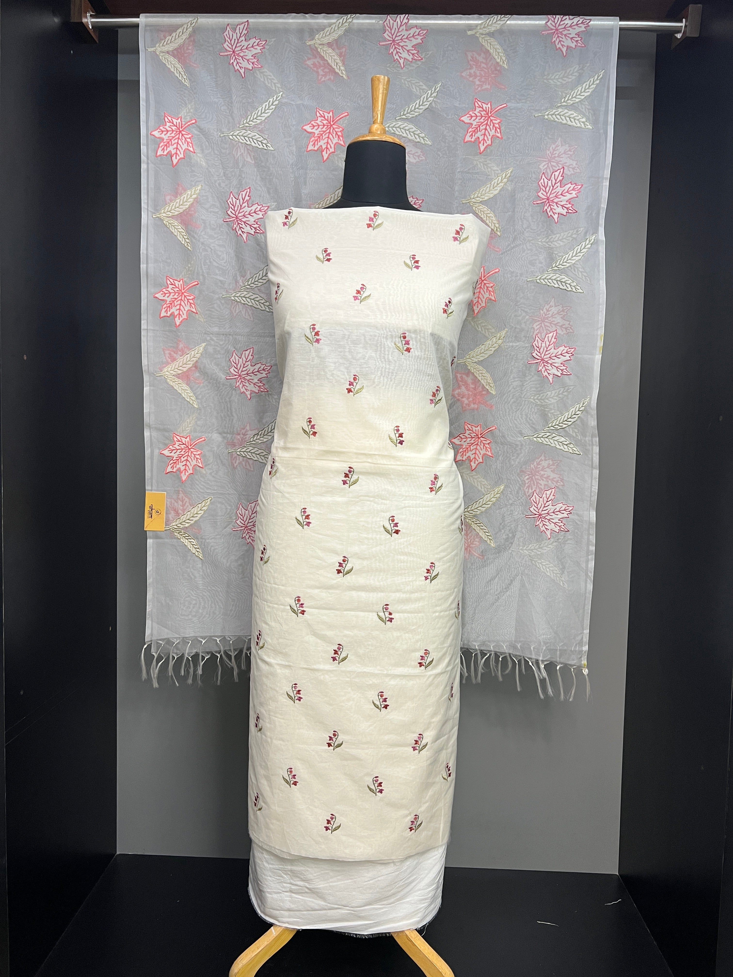 Floral Embroidery Detailed Chanderi Salwar Set | MM284