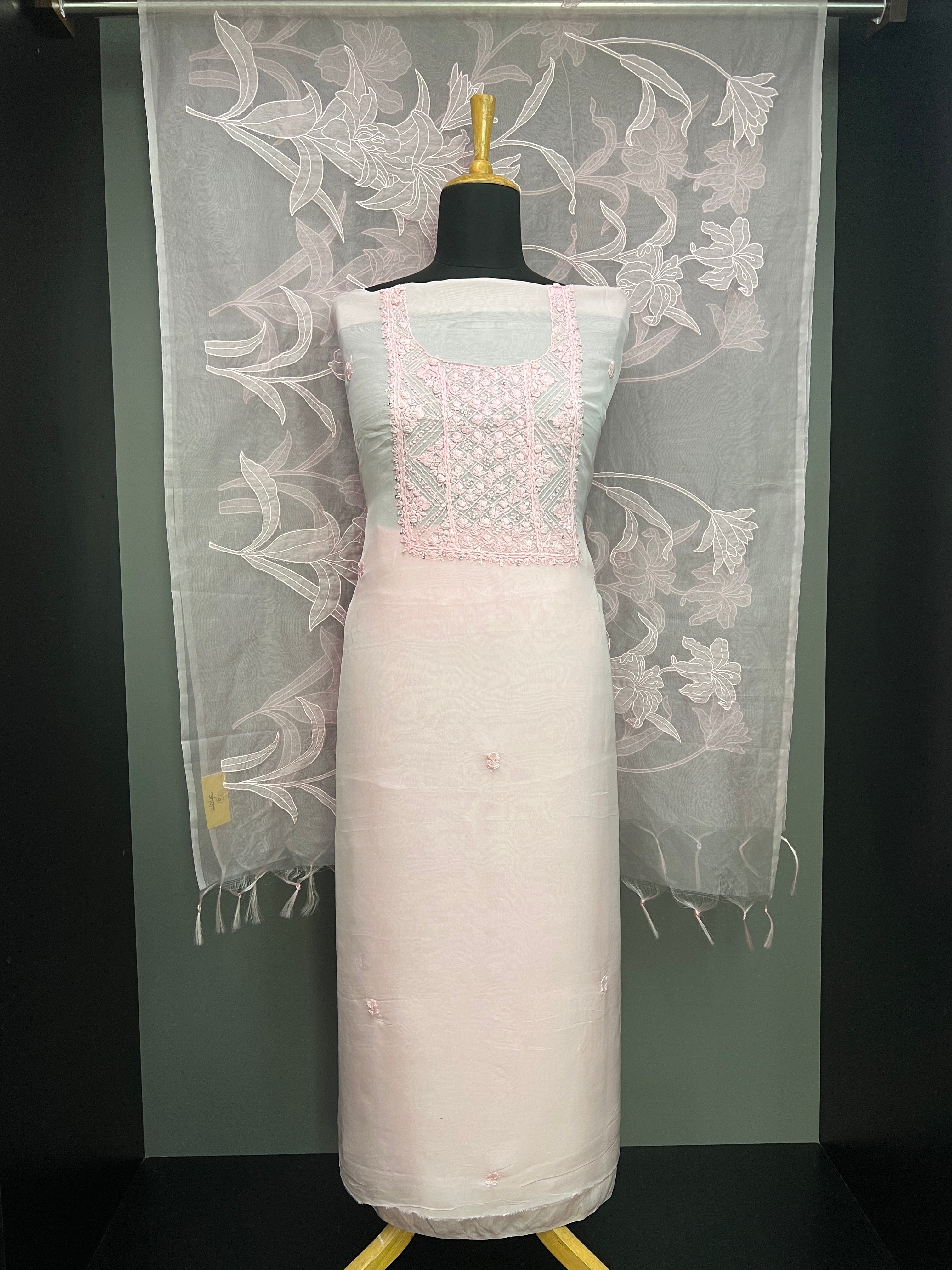 Hand Embroidery Detailed Organza Salwar Set | MM328