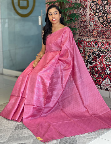 Machine Embroidery Detailed Tussar Saree | MNH510