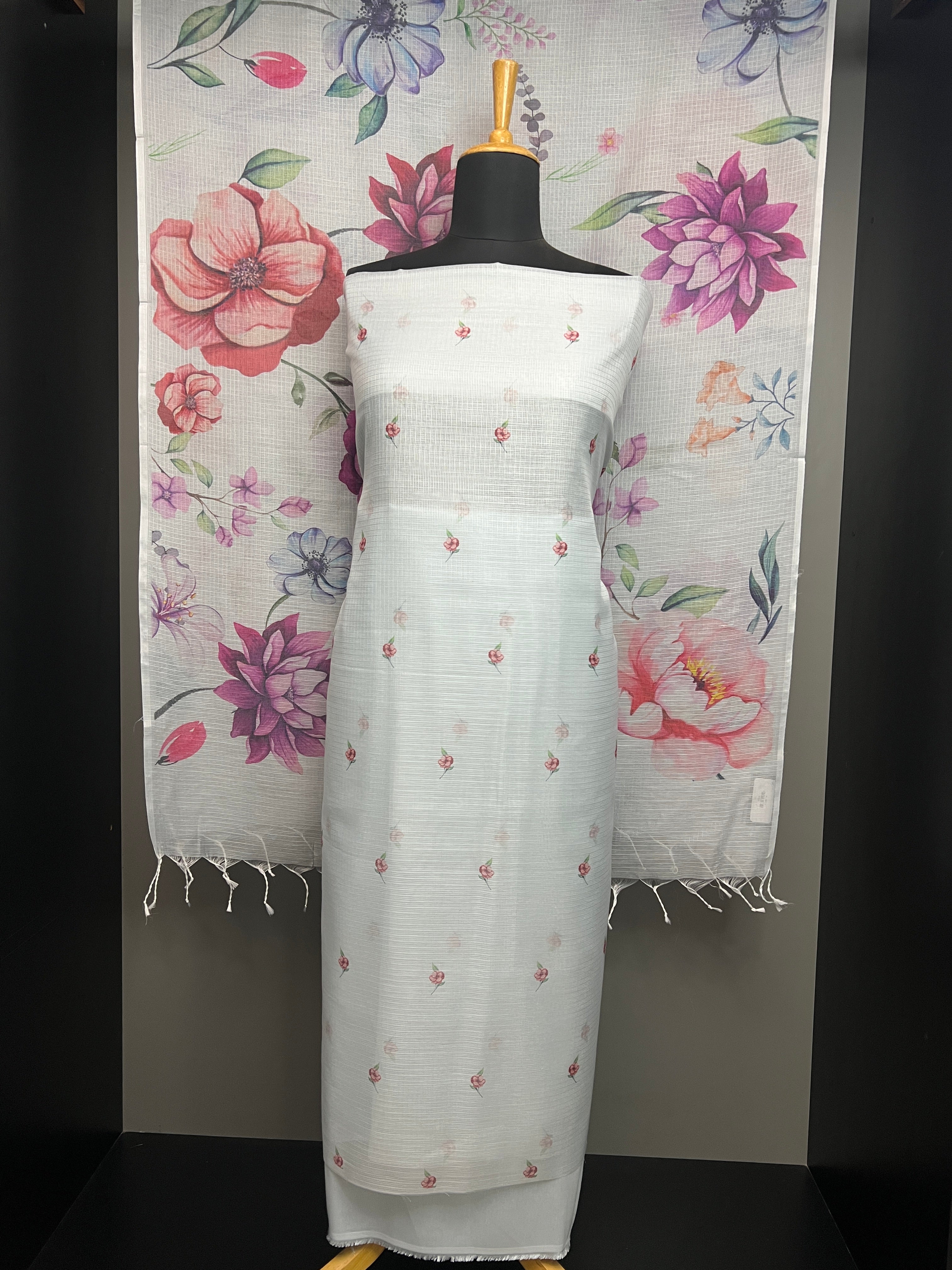 Digital Printed Silky Banarasi Kota Salwar Set | MR257