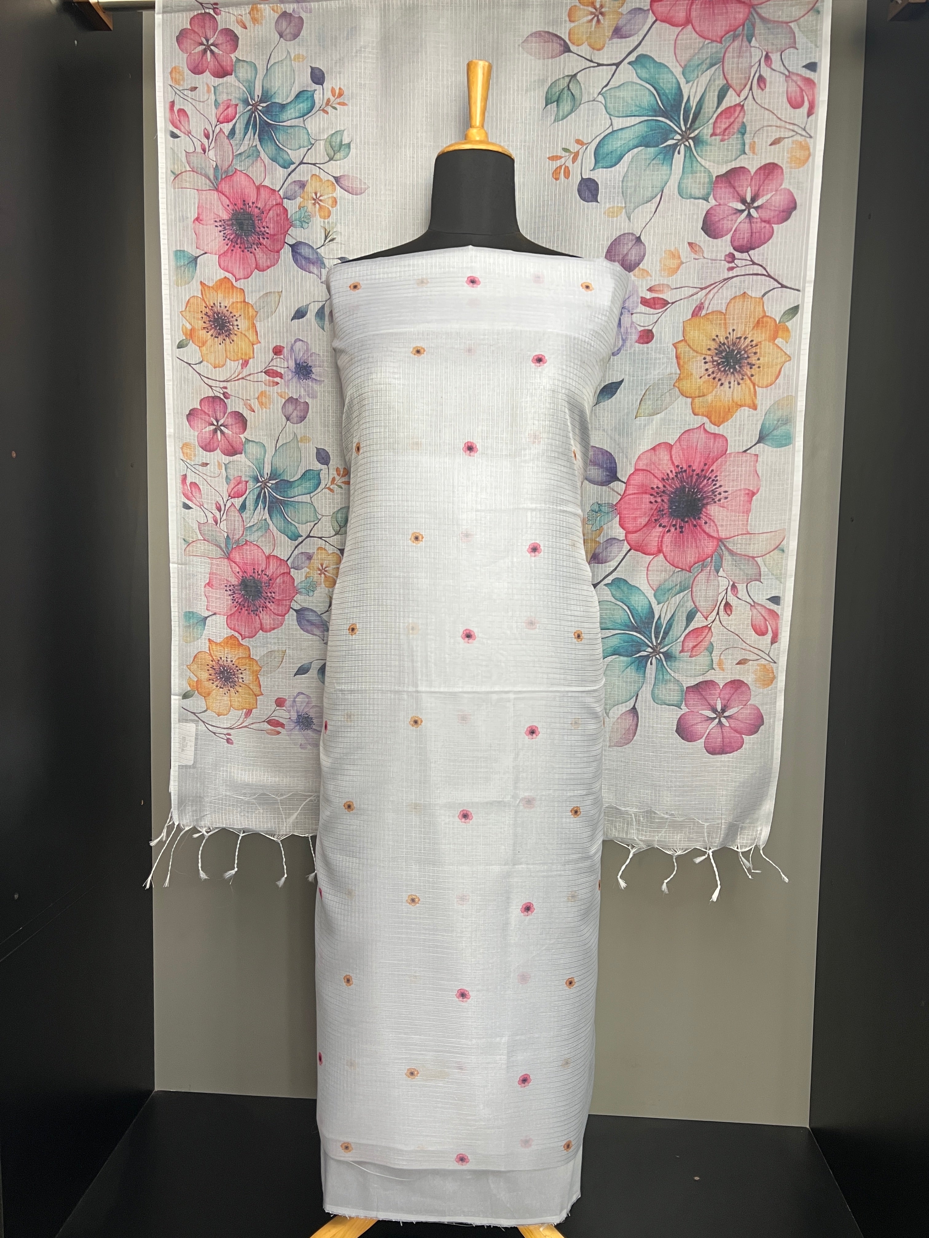 Floral Digital Printed Silky Kota Salwar Set | MR291