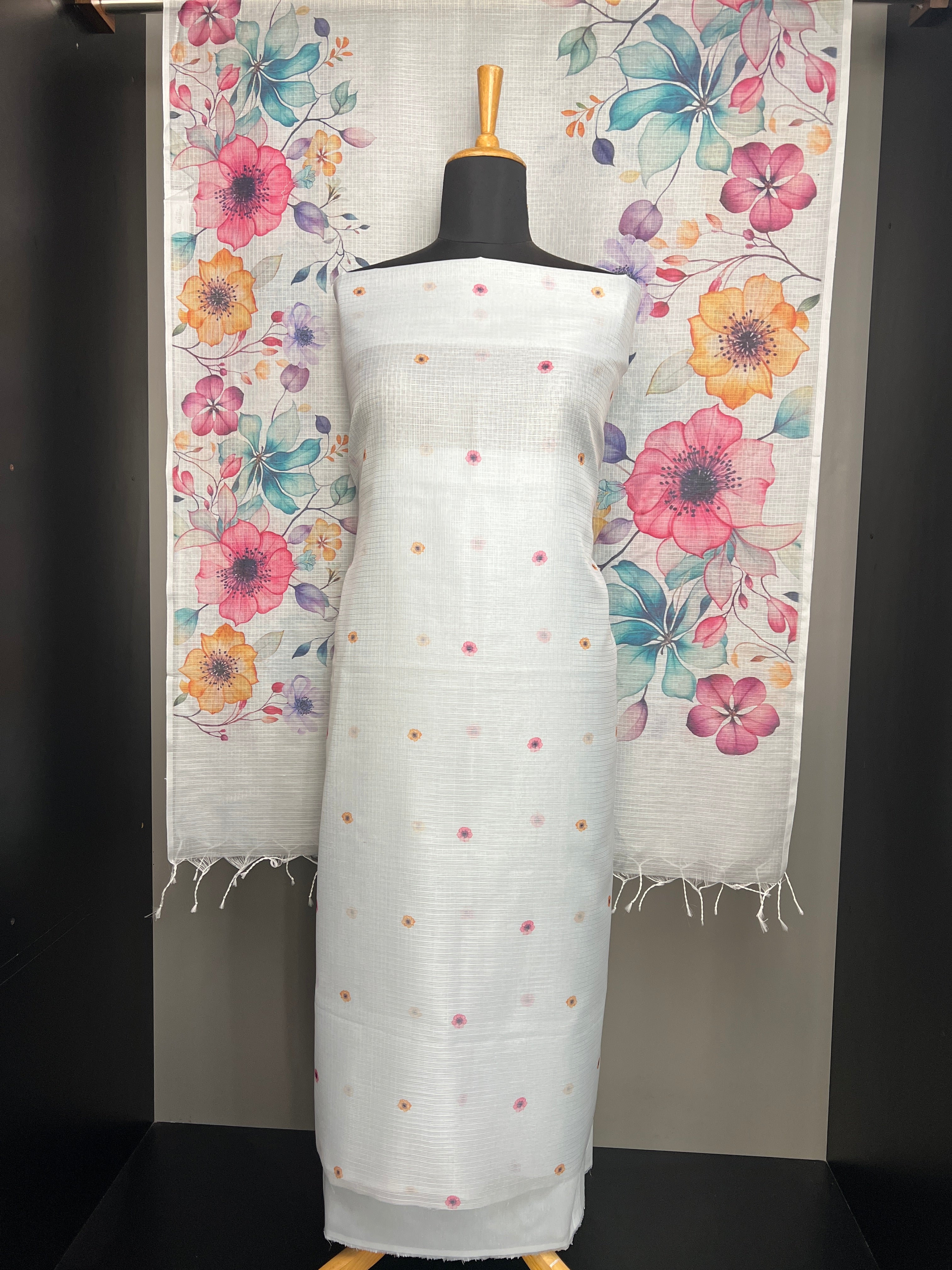 Floral Digital Printed Silky Kota Salwar Set | MR293