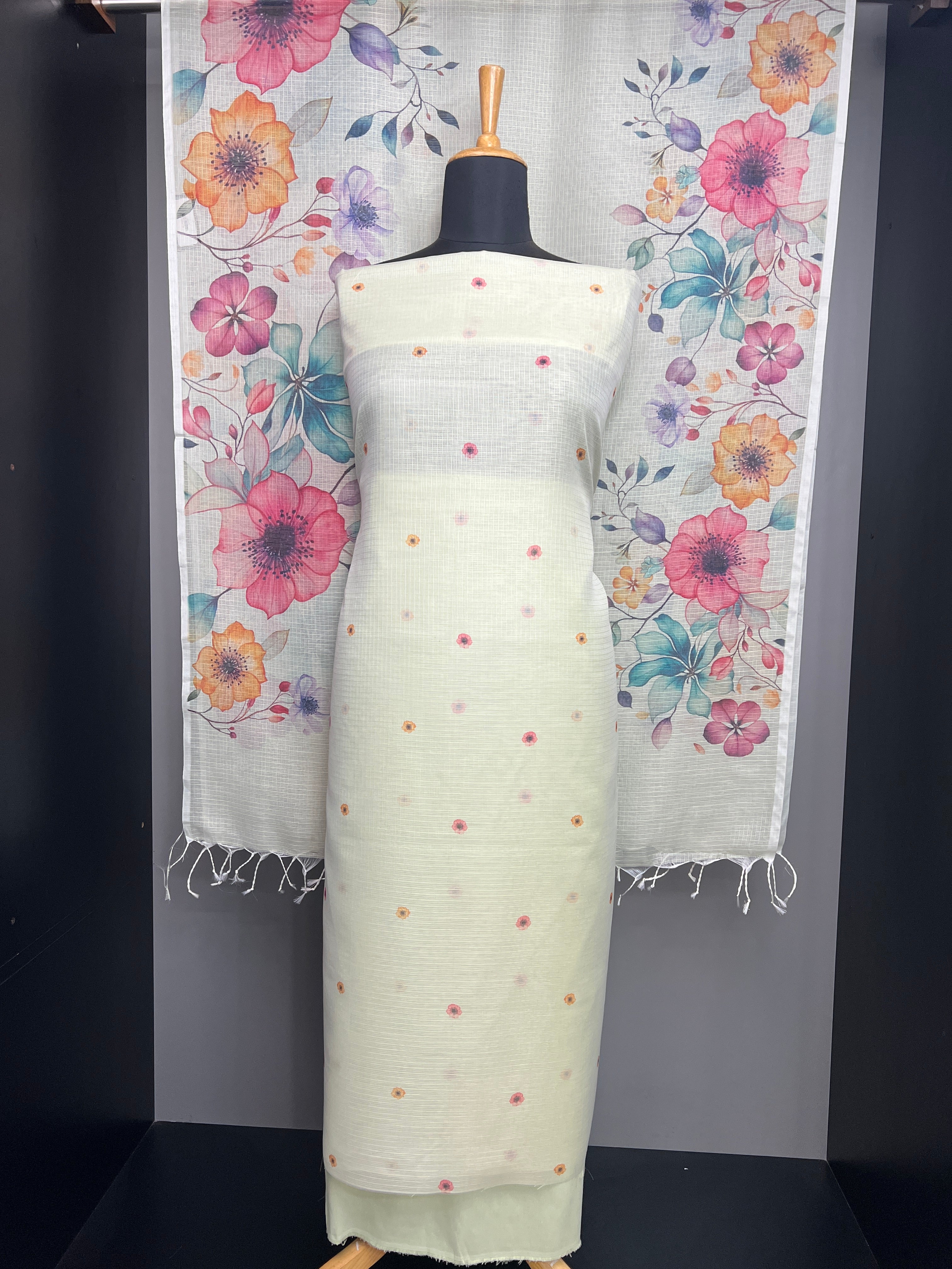 Floral Digital Printed Silky Kota Salwar Set | MR296