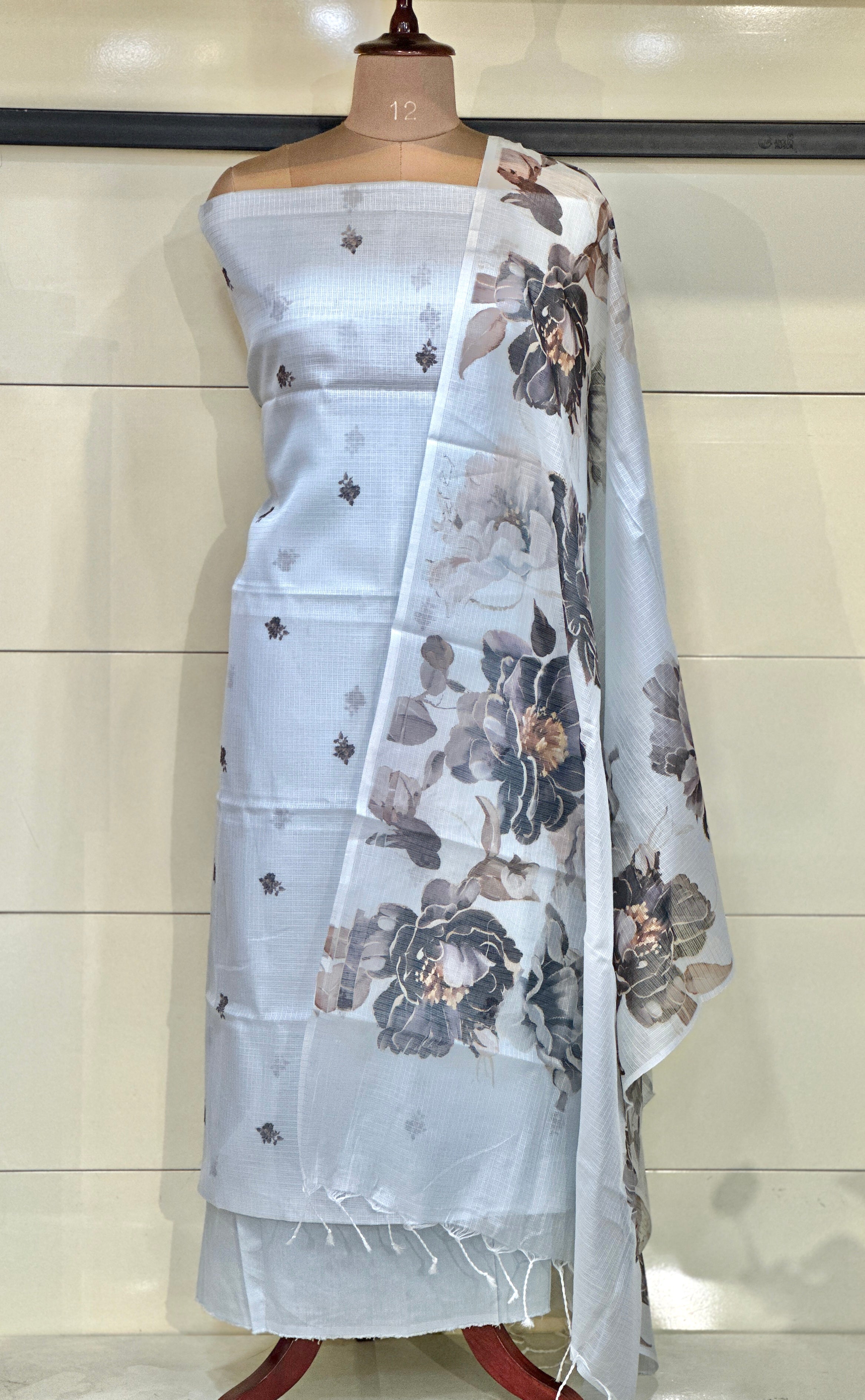 Floral Digital Print Detailed Silky Kota Salwar Set | MR302