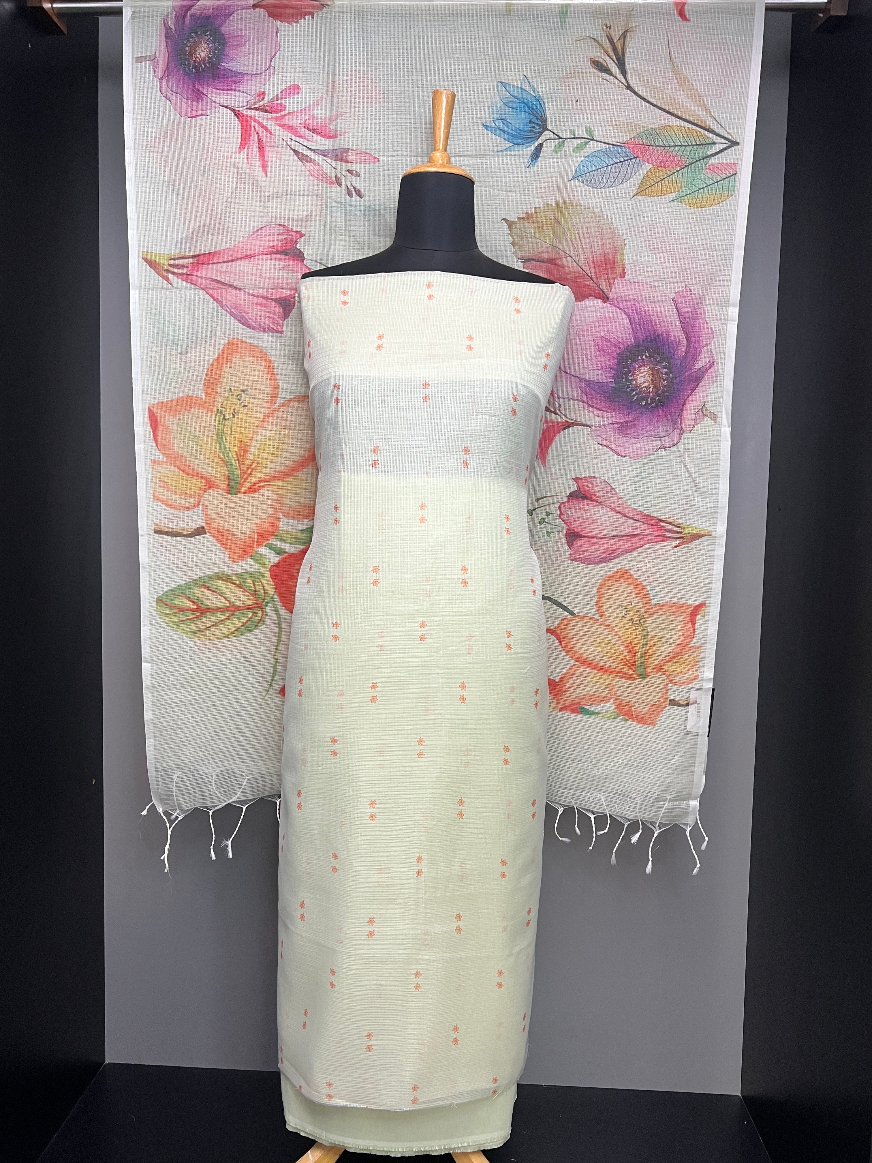 Floral Digital Printed Silky Kota Salwar Set | MR313