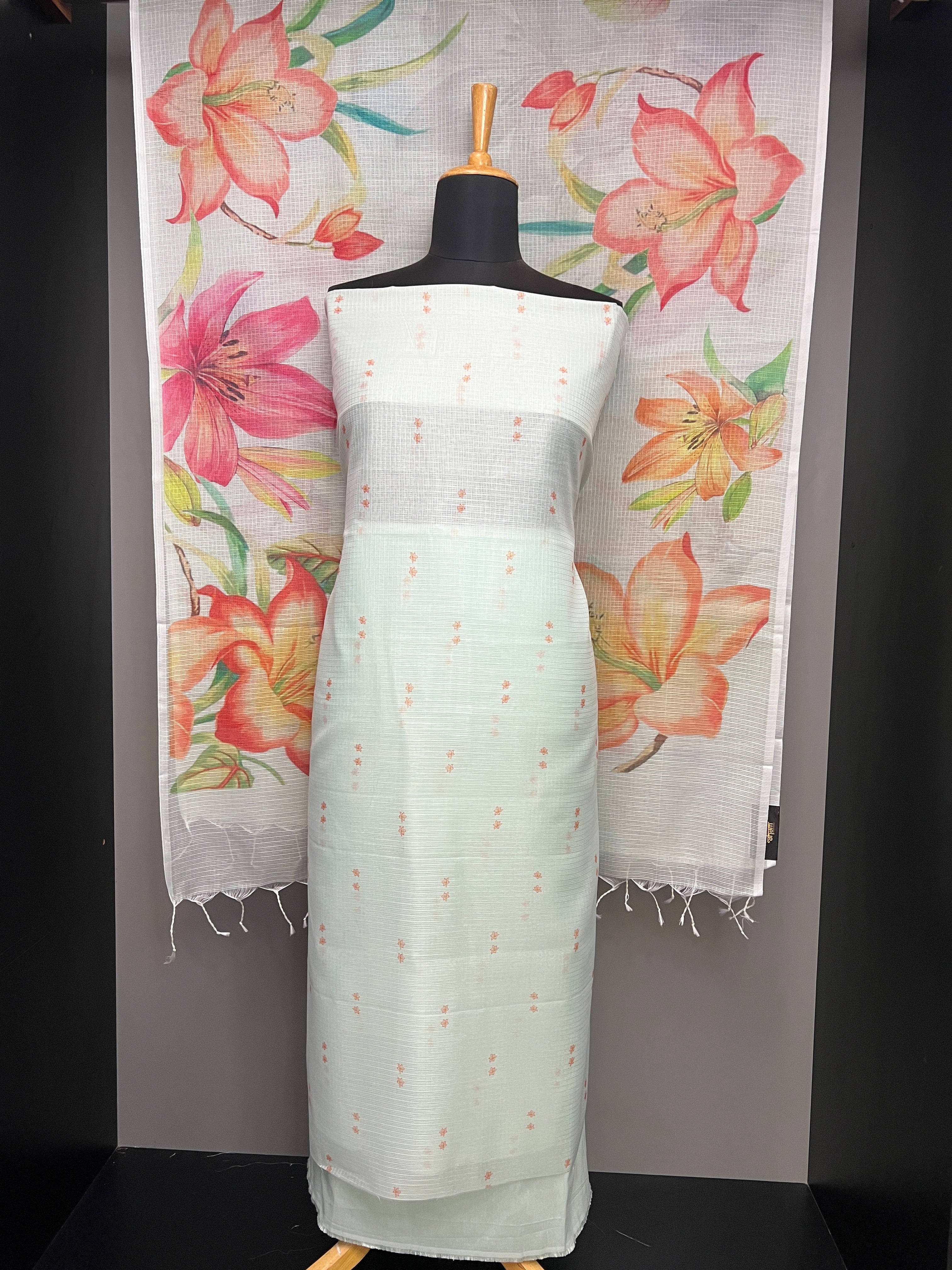 Floral Digital Printed Silky Kota Salwar Set | MR317