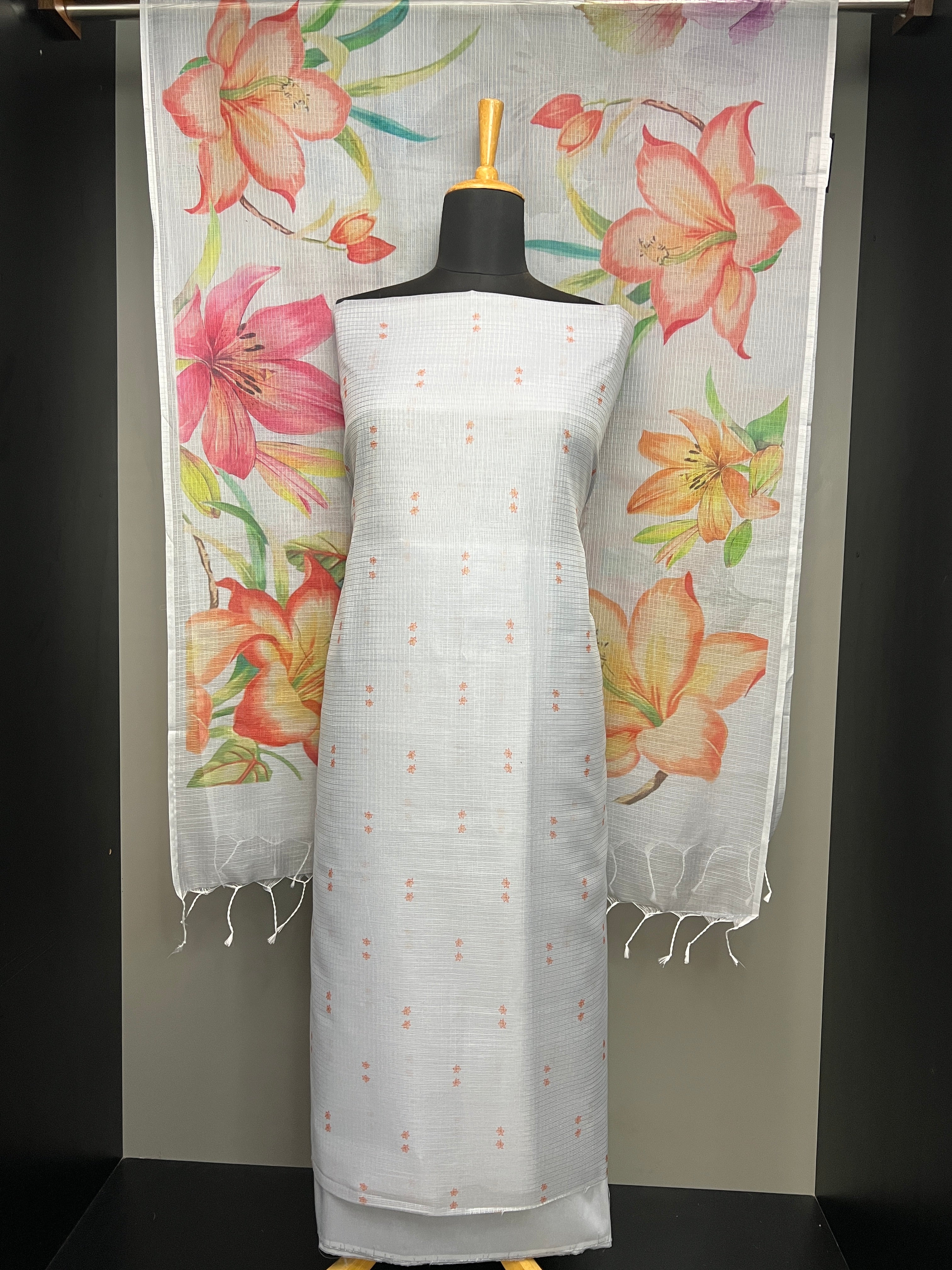 Floral Digital Printed Silky Kota Salwar Set | MR319