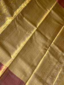 Daimond Weaving Design Tisssue Kanchipuram Saree | OM135