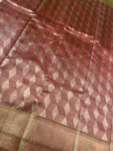 Geometric Patterned Kanchipuram Saree | OM163