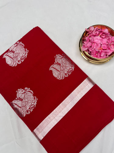 Zari Weaved Buta Design Chendamangalam Weaved Kerala Cotton Saree | PH256