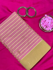 Zari Line Weaving Pattern Kerala Cotton Chendamangalam Weaved Saree | PH258