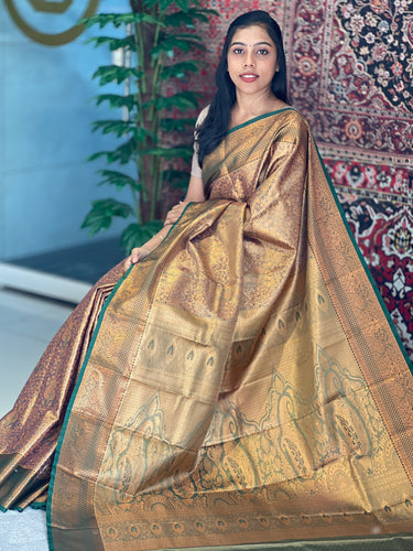 Traditional Zari Woven Jaal Patterned Banarasi Saree | PMC135