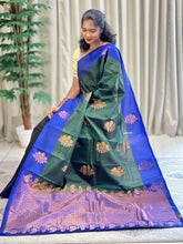Traditional Floral Zari Buta Weaved Soft Silk Saree | PS108