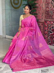 Traditional Zari Woven Buta Detailed Soft Silk Saree | PS114