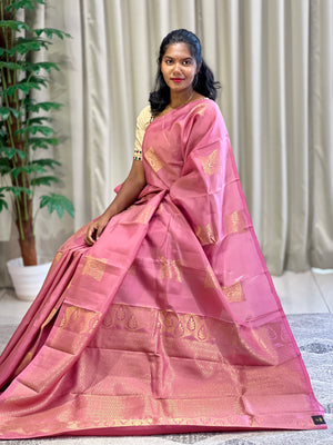 Zari Woven Traditional Buta Detailed Soft Silk Saree | PS118