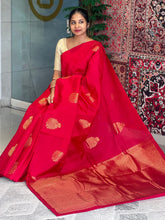 Traditional Geometric-Floral Buta Weaved Soft Silk Saree | PS124