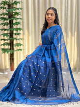 Coin Weaving Patterned Matka Tussar Saree | RGD675