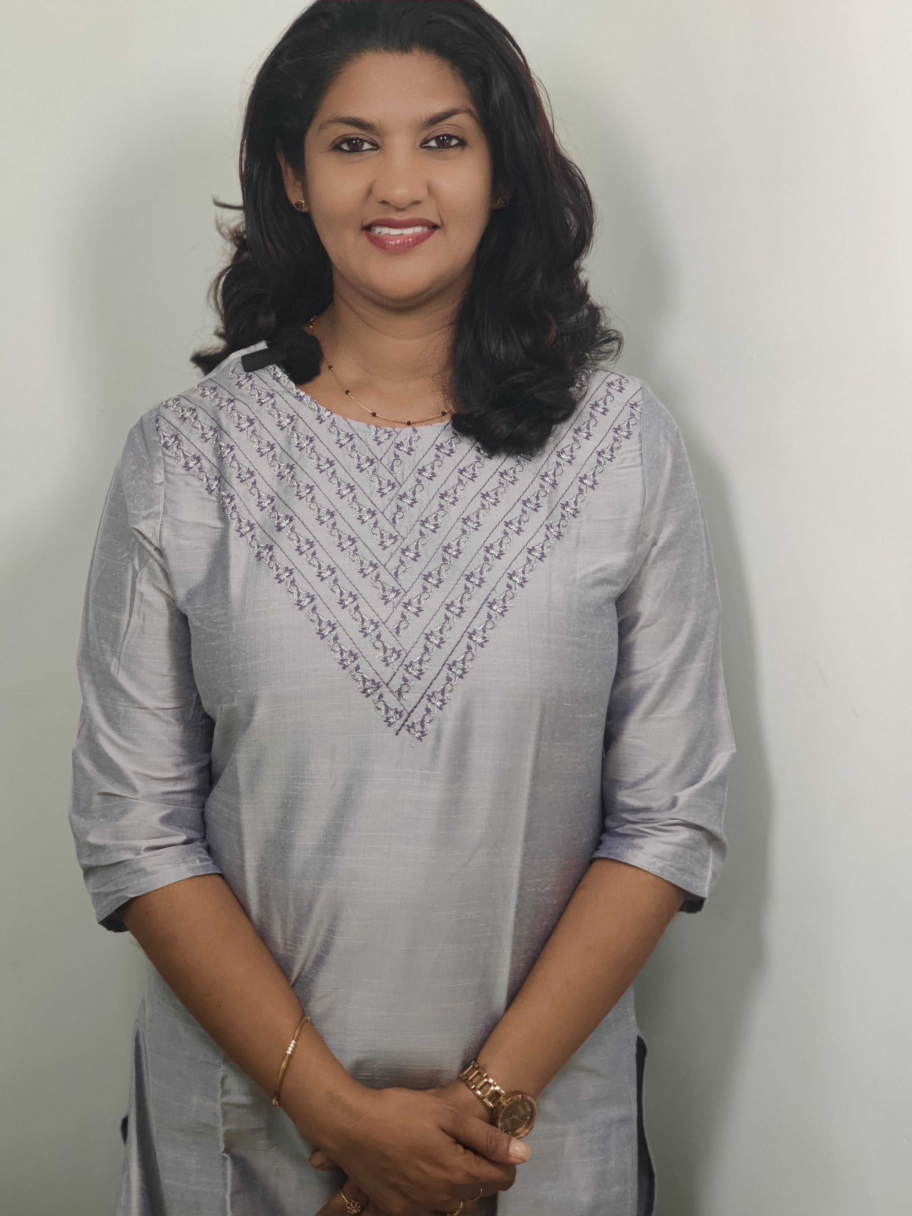 Yoke Embroidery Design  Slub Silk Cotton Kurta | RGA140