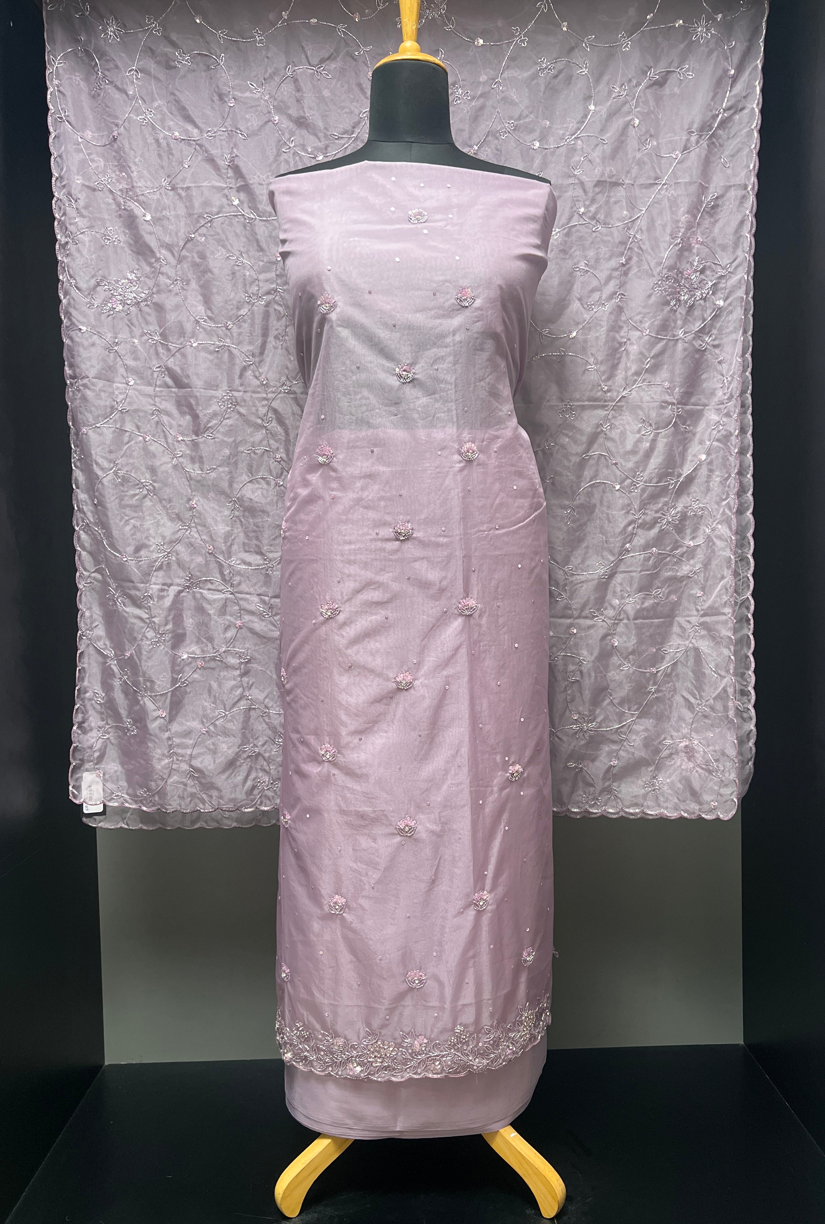 Hand Work Detailed Organza Salwar Set | SBP1061