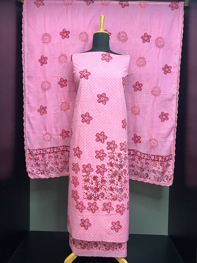 Floral Block Printed Cotton Salwar Set | SF1281