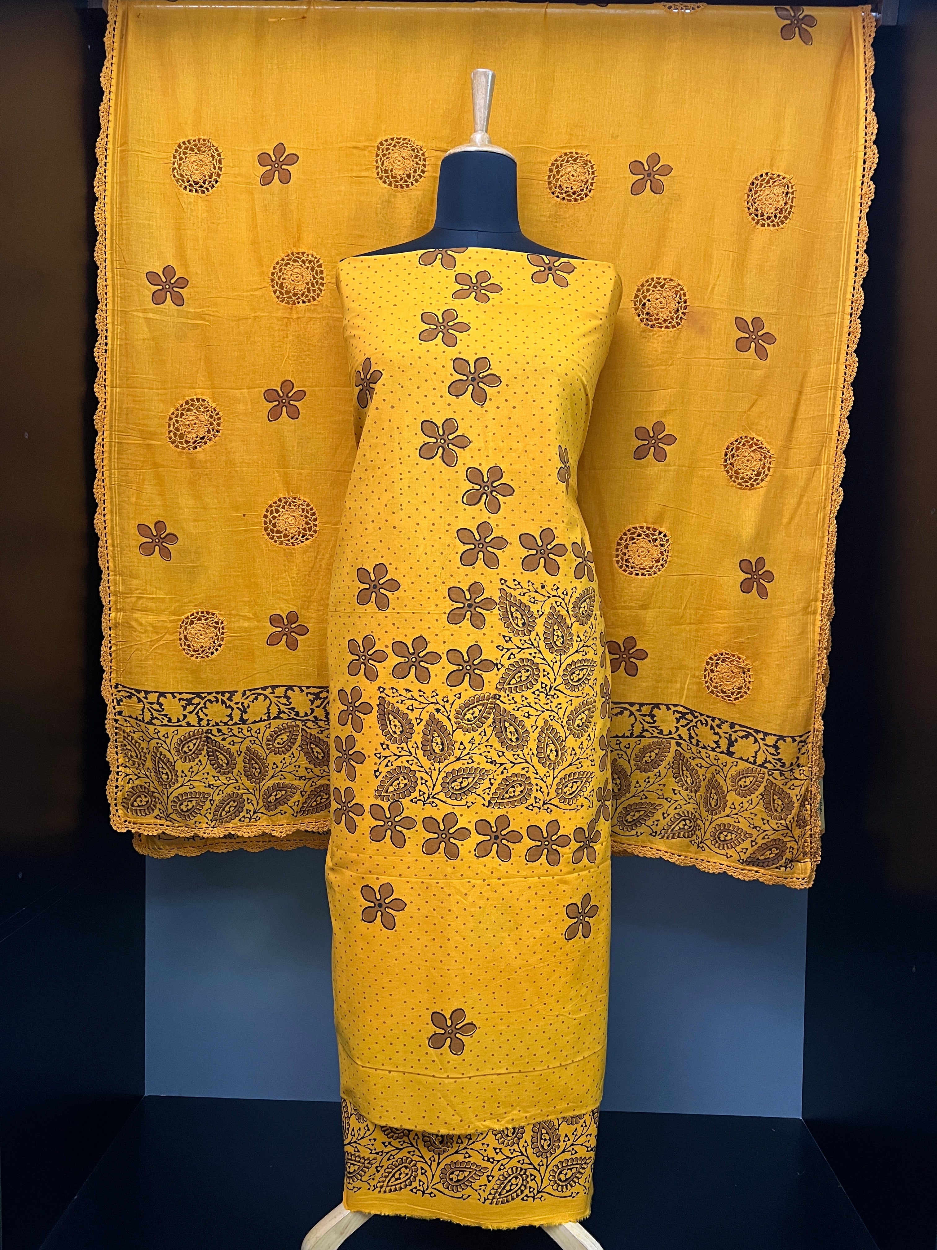 Digital Printed Floral Patterned Cotton Salwar Set | SF1289