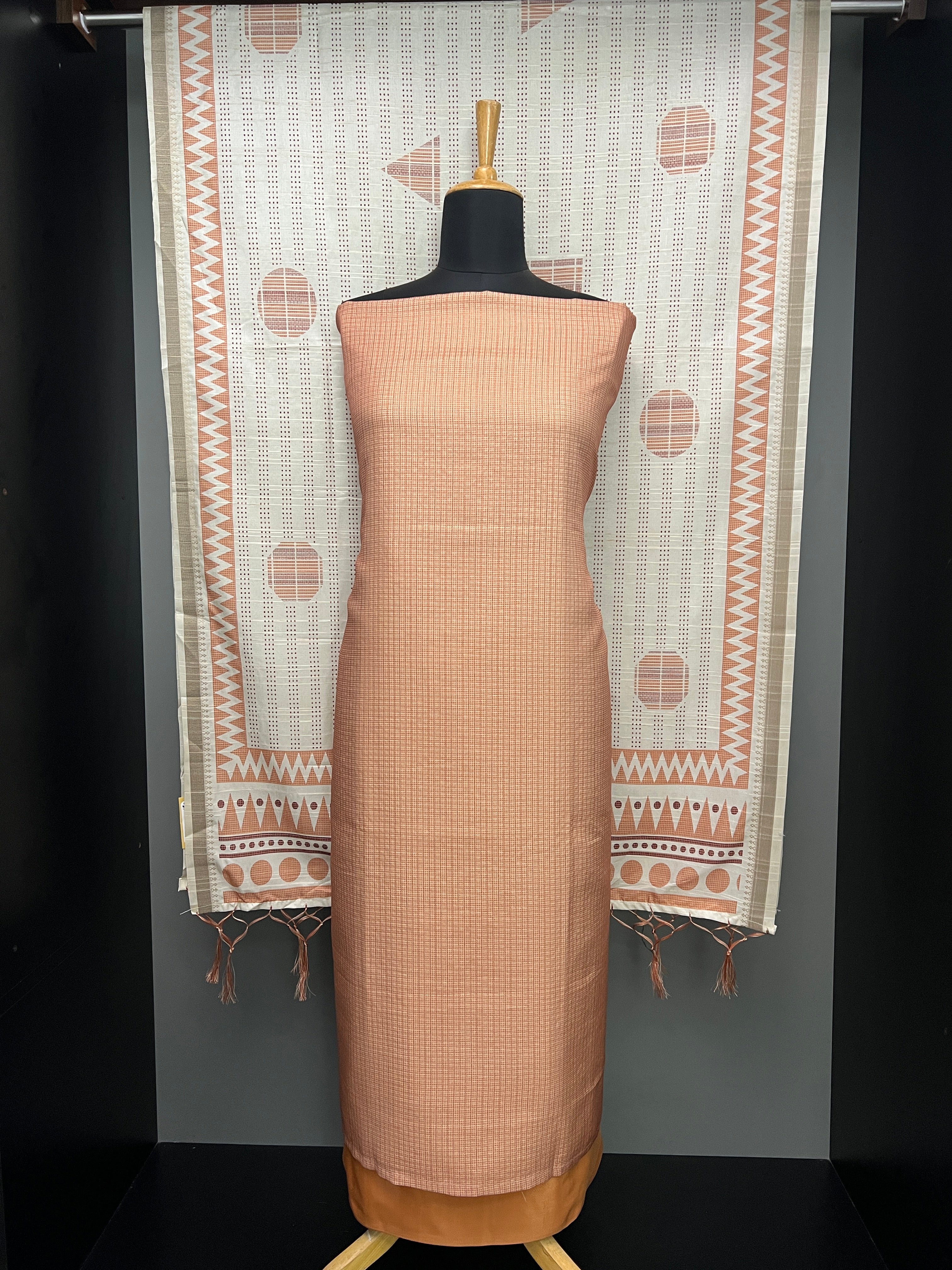 Printed Semi Tussar Salwar Set | SP370