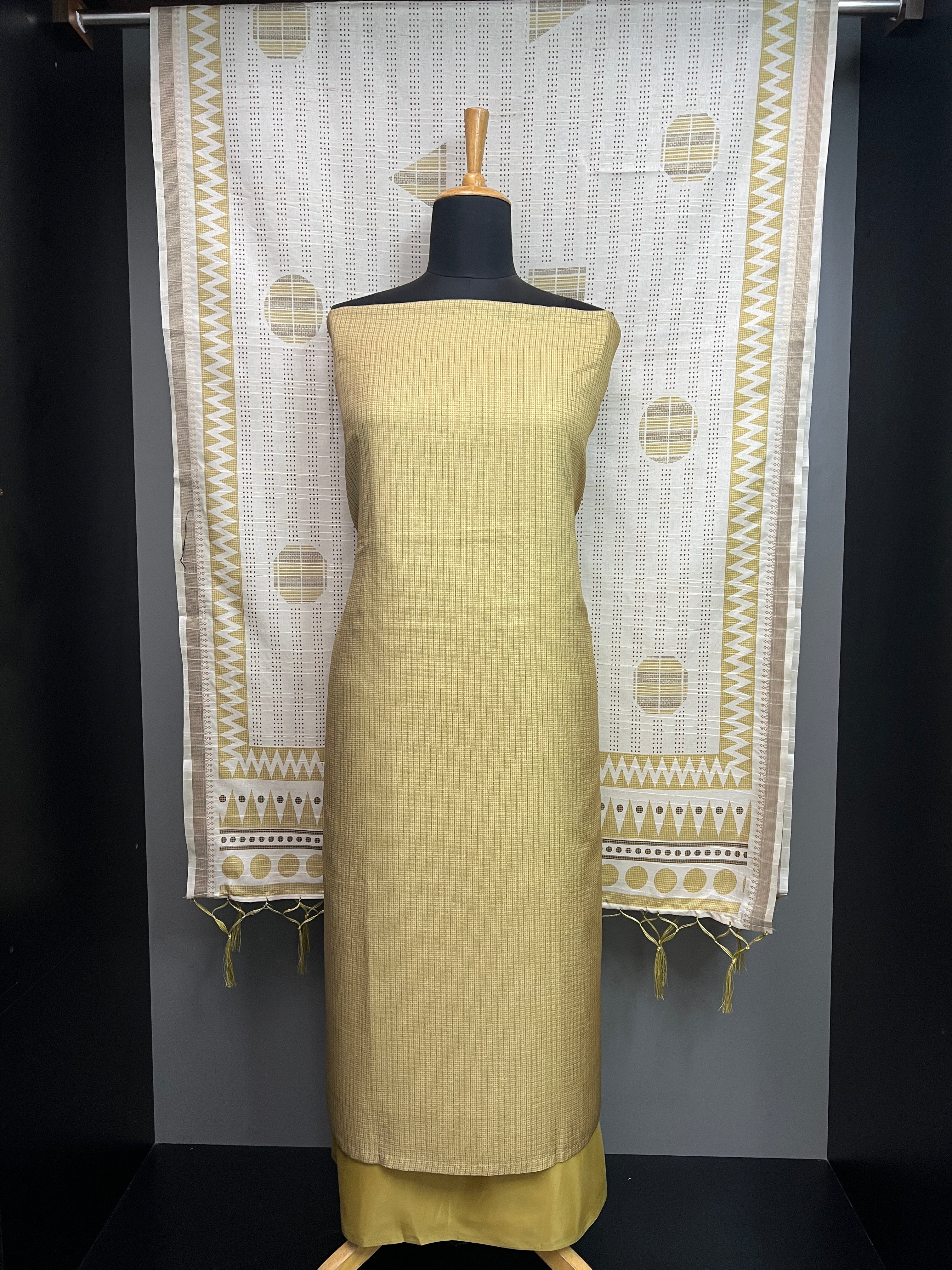 Printed Semi Tussar Salwar Set | SP372