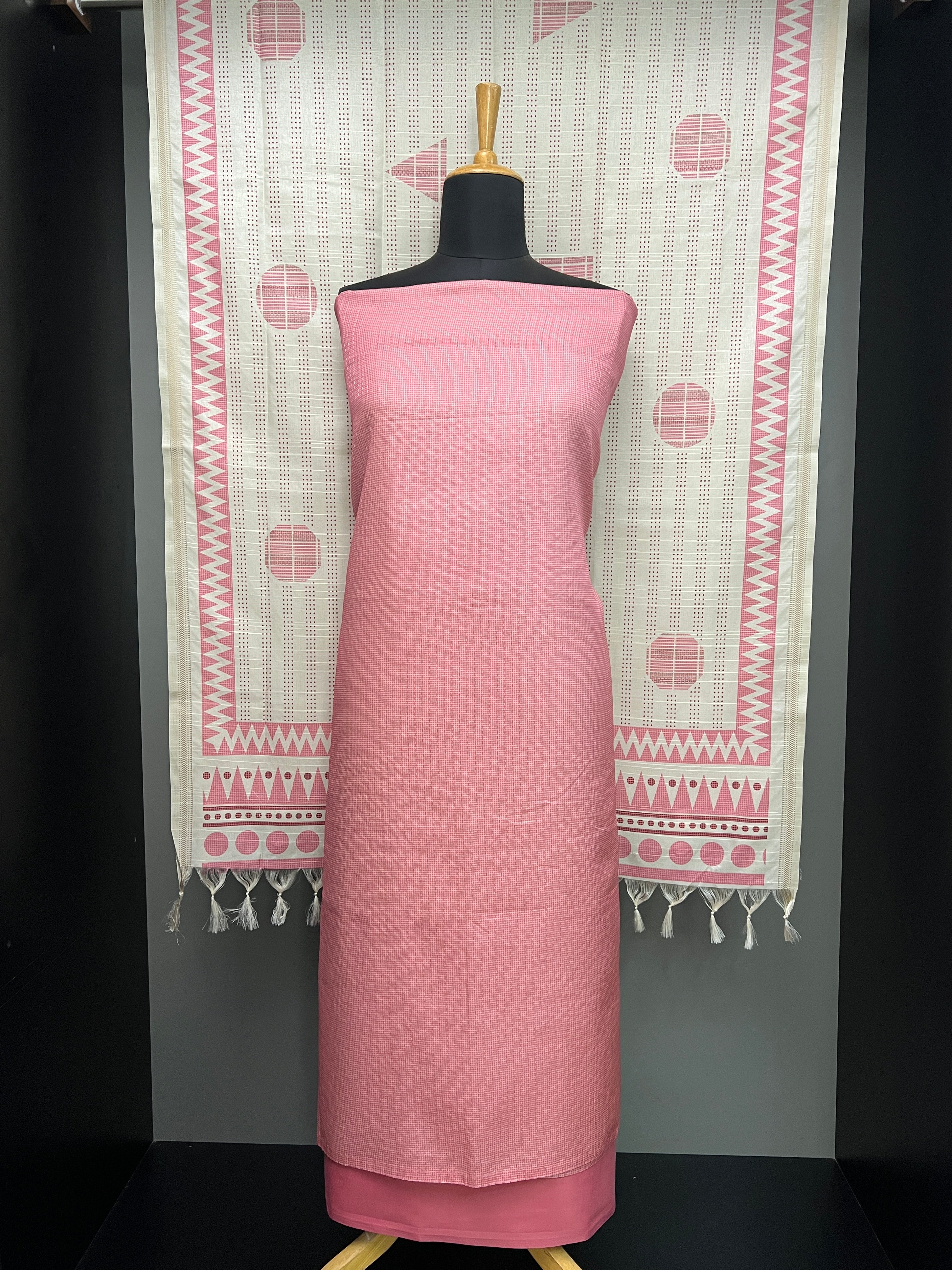 Printed Semi Tussar Salwar Set | SP373