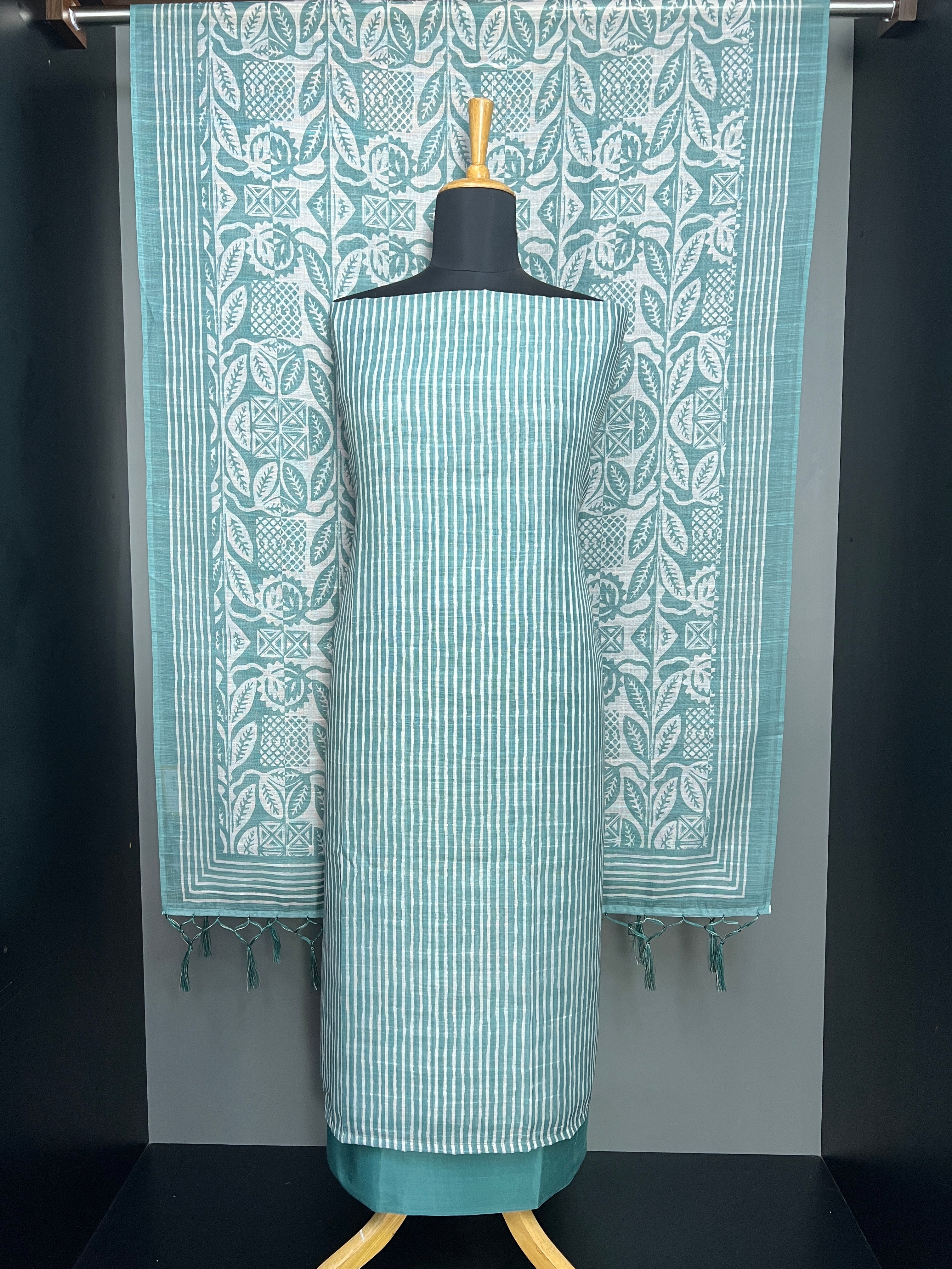Stripes Patterned Linen Cotton | SP375