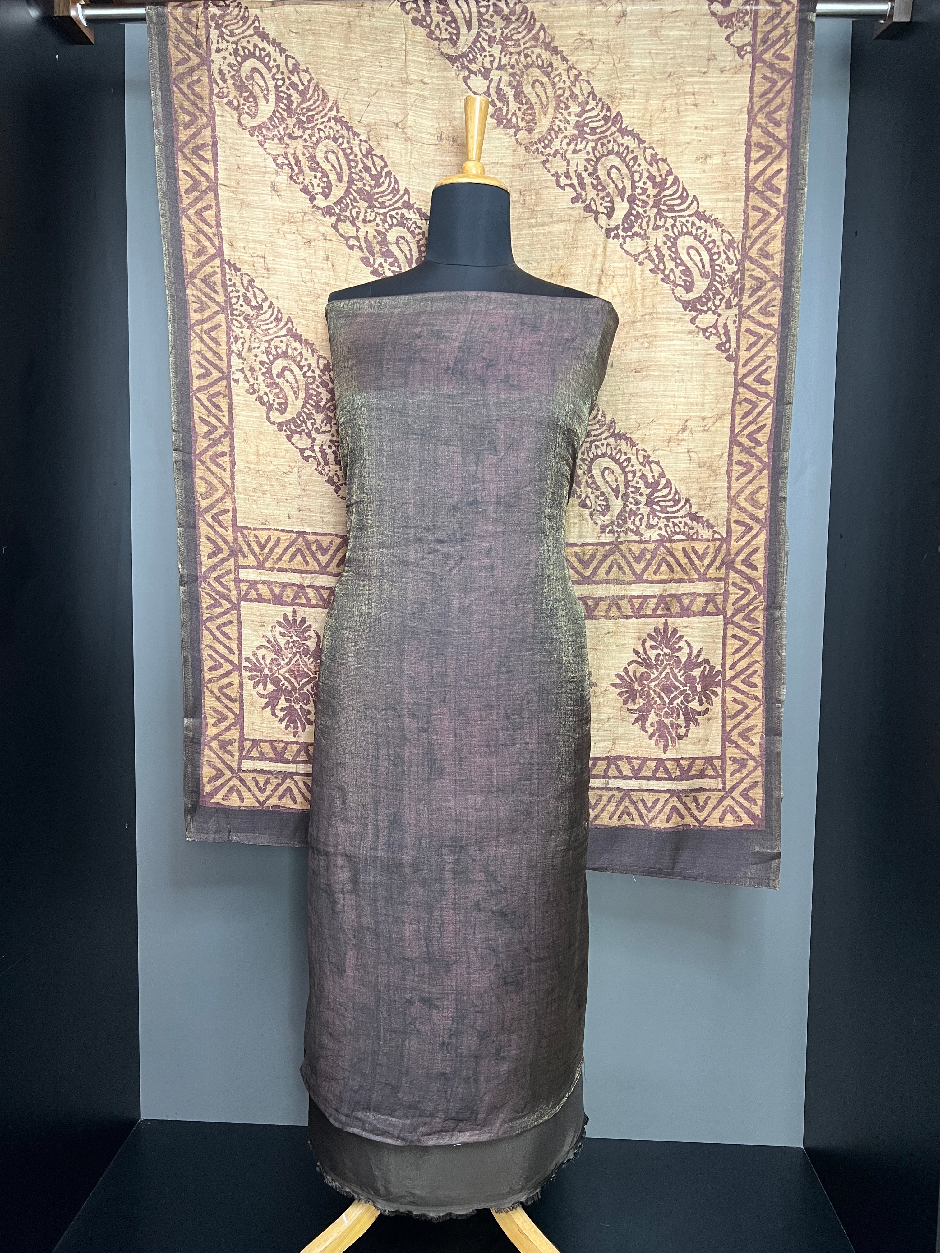 Tissue Weaving Patterned Tissue Salwar Set | SP419
