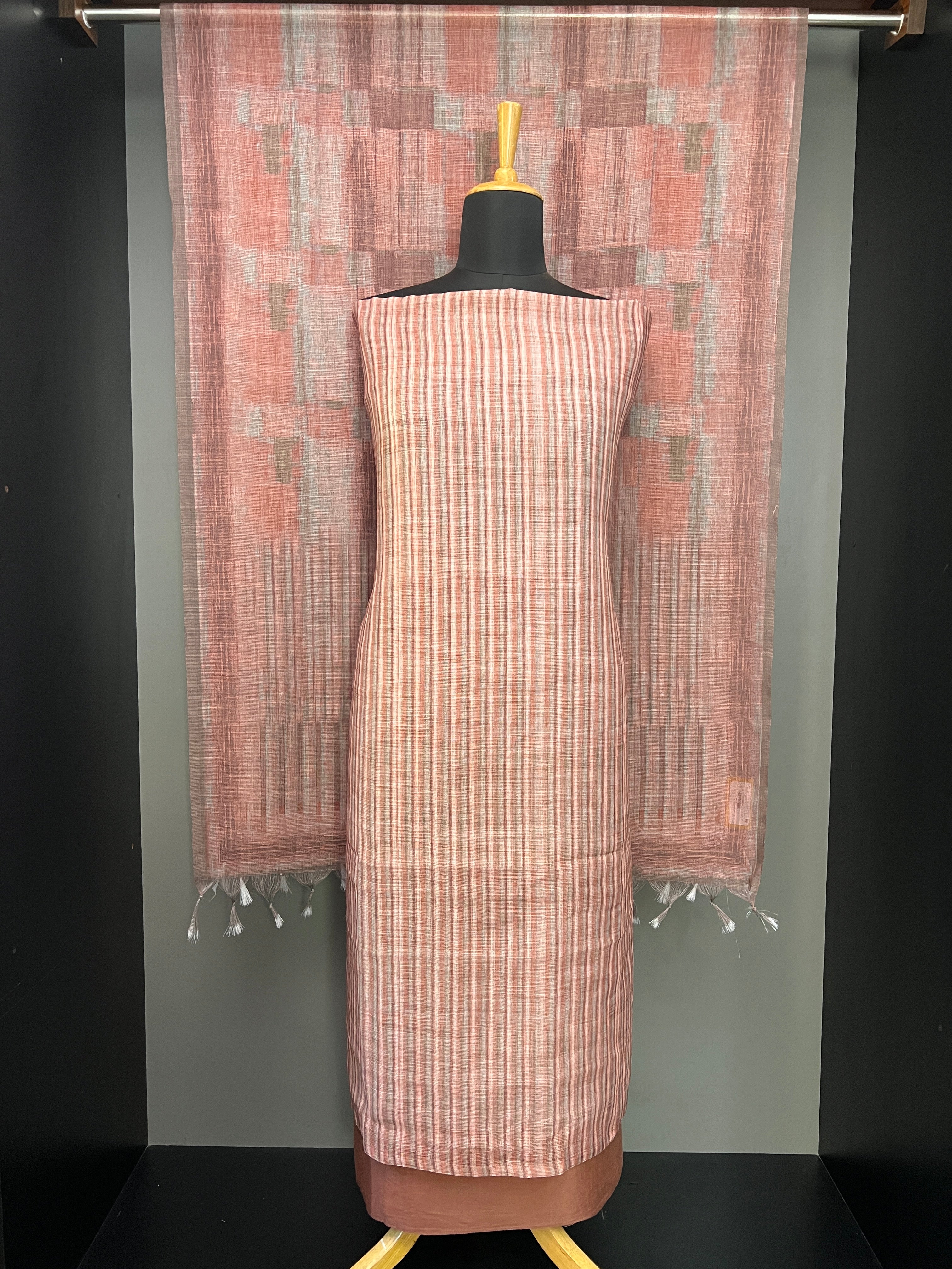 Stripes Printed Kota Salwar Set | SP425