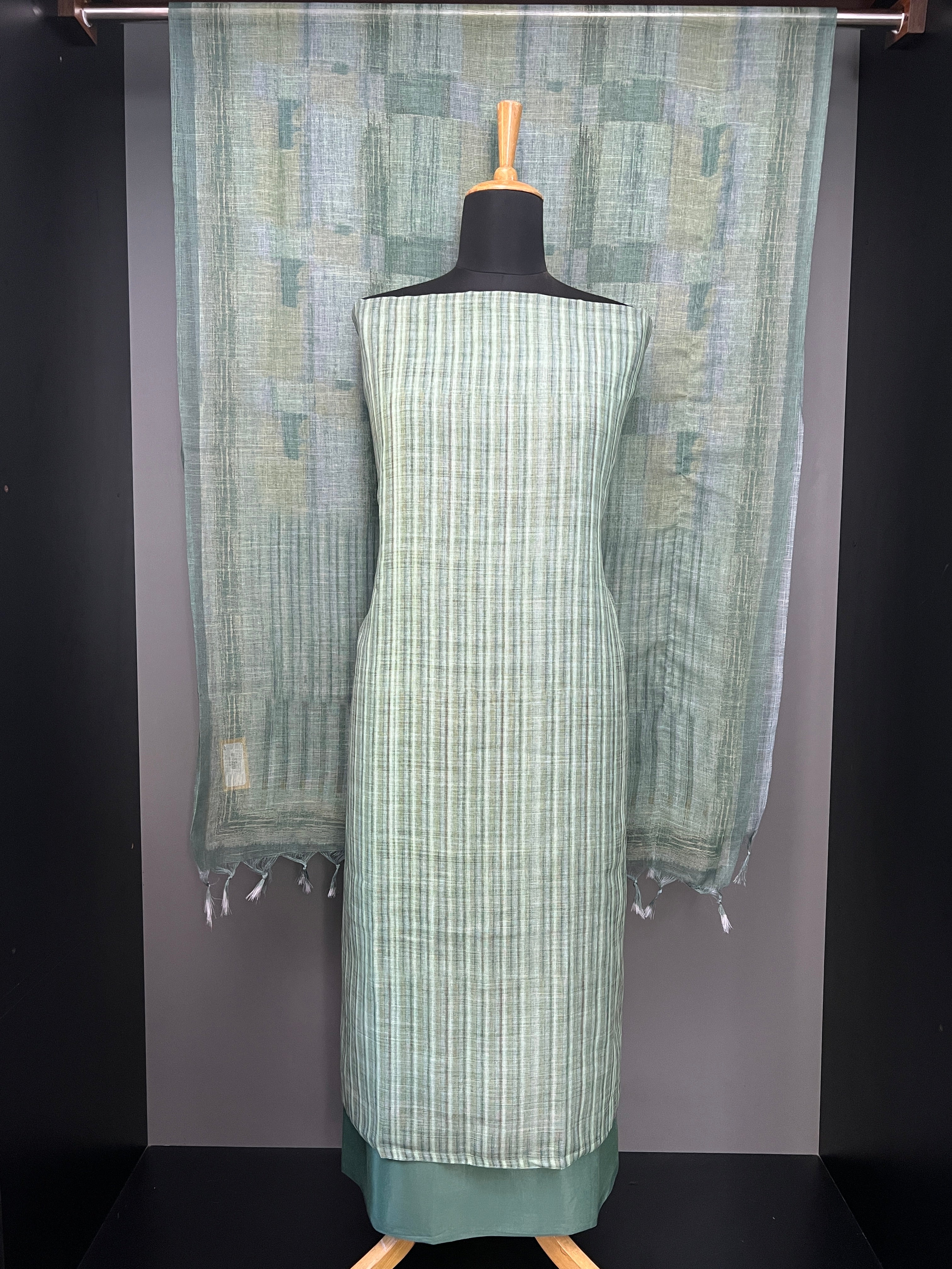 Stripes Printed Kota Salwar Set | SP426