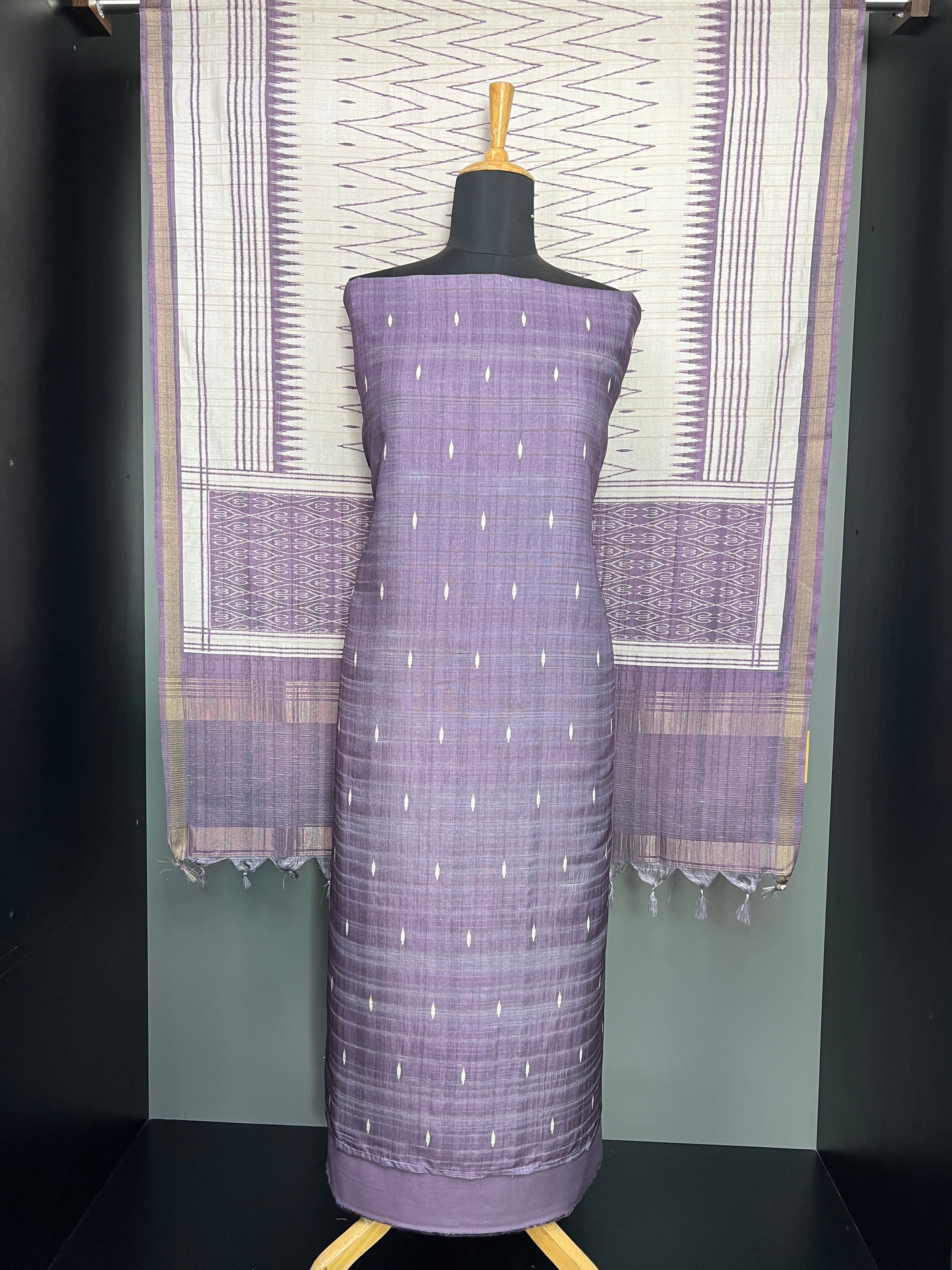 Printed Semi Tussar Salwar Set | SP432