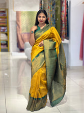 Traditional Zari Woven Stripe Patterned Semi Silk Saree | SRK105
