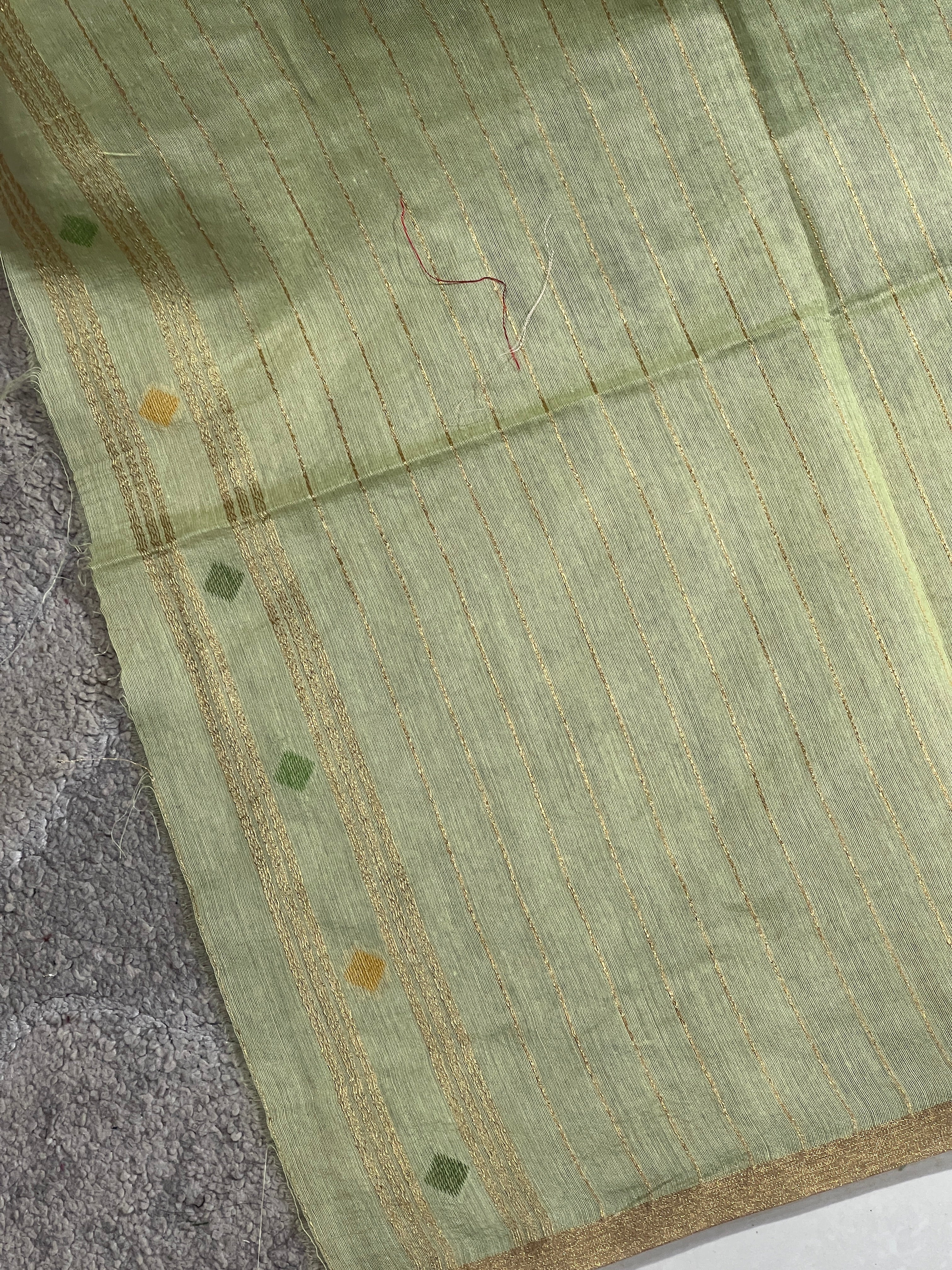 Jamdani Weaved Chanderi Finish Saree | SSN133