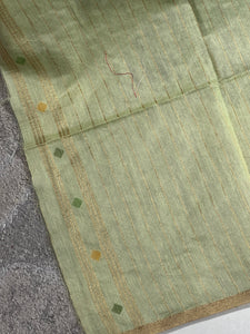 Jamdani Weaved Chanderi Finish Saree | SSN133
