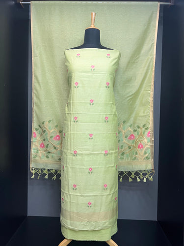 Floral Weaving Patterned Jamdani Salwar Set | SSN213