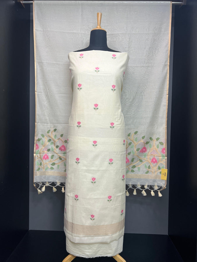 Floral Weaving Patterned Jamdani Salwar Set | SSN215