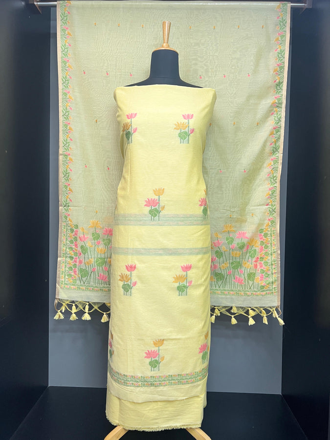 Floral Weaving Patterned Jamdani Salwar Set | SSN217