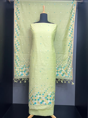Geometric Weaving Patterned Jamdani Salwar Set | SSN218