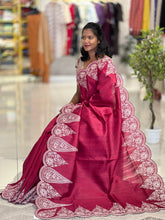 Pitta Work Detailed Semi Silk Saree  | SUN169