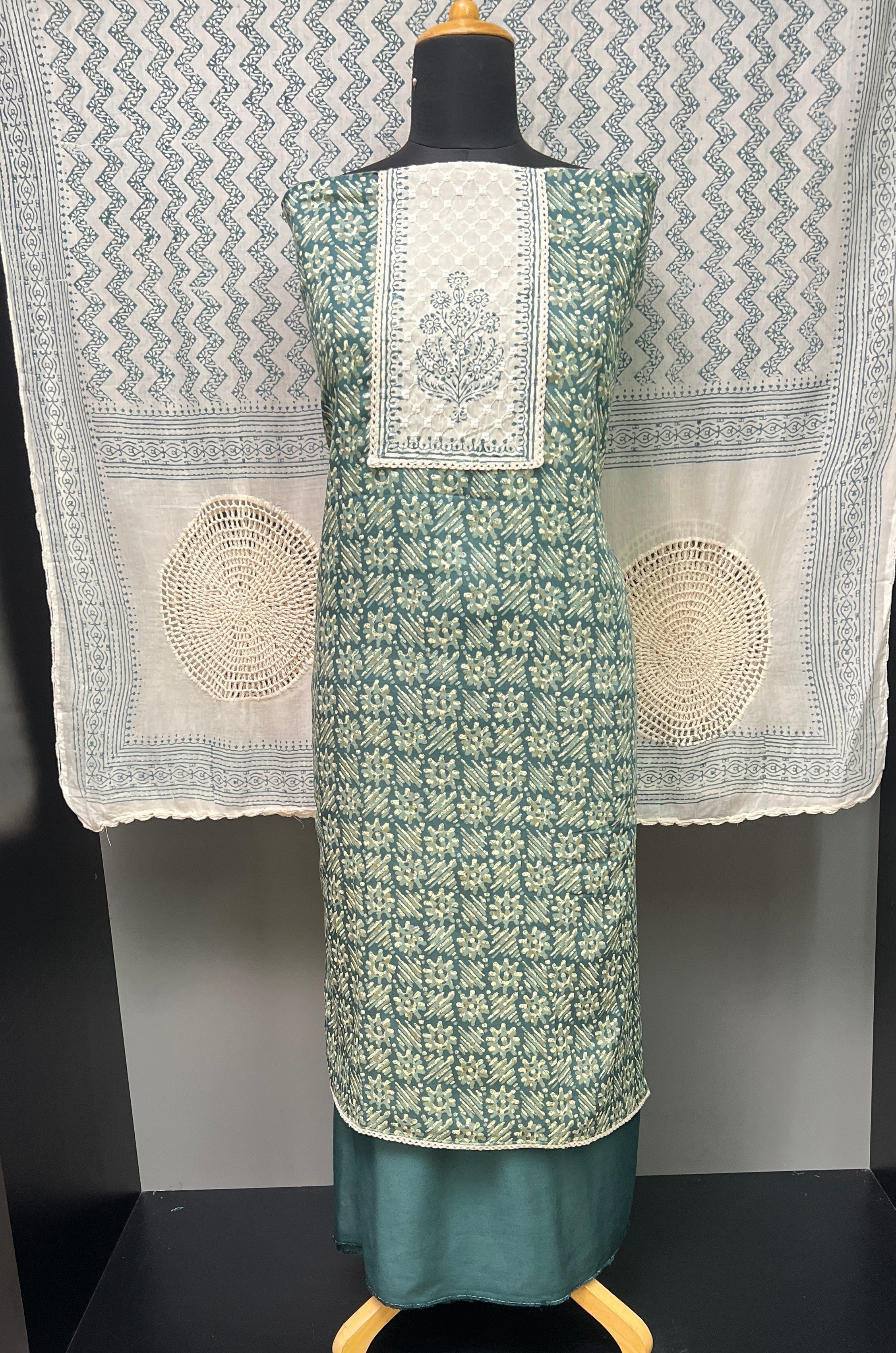 Digital & Block Printed Cotton Salwar Set | SW2019