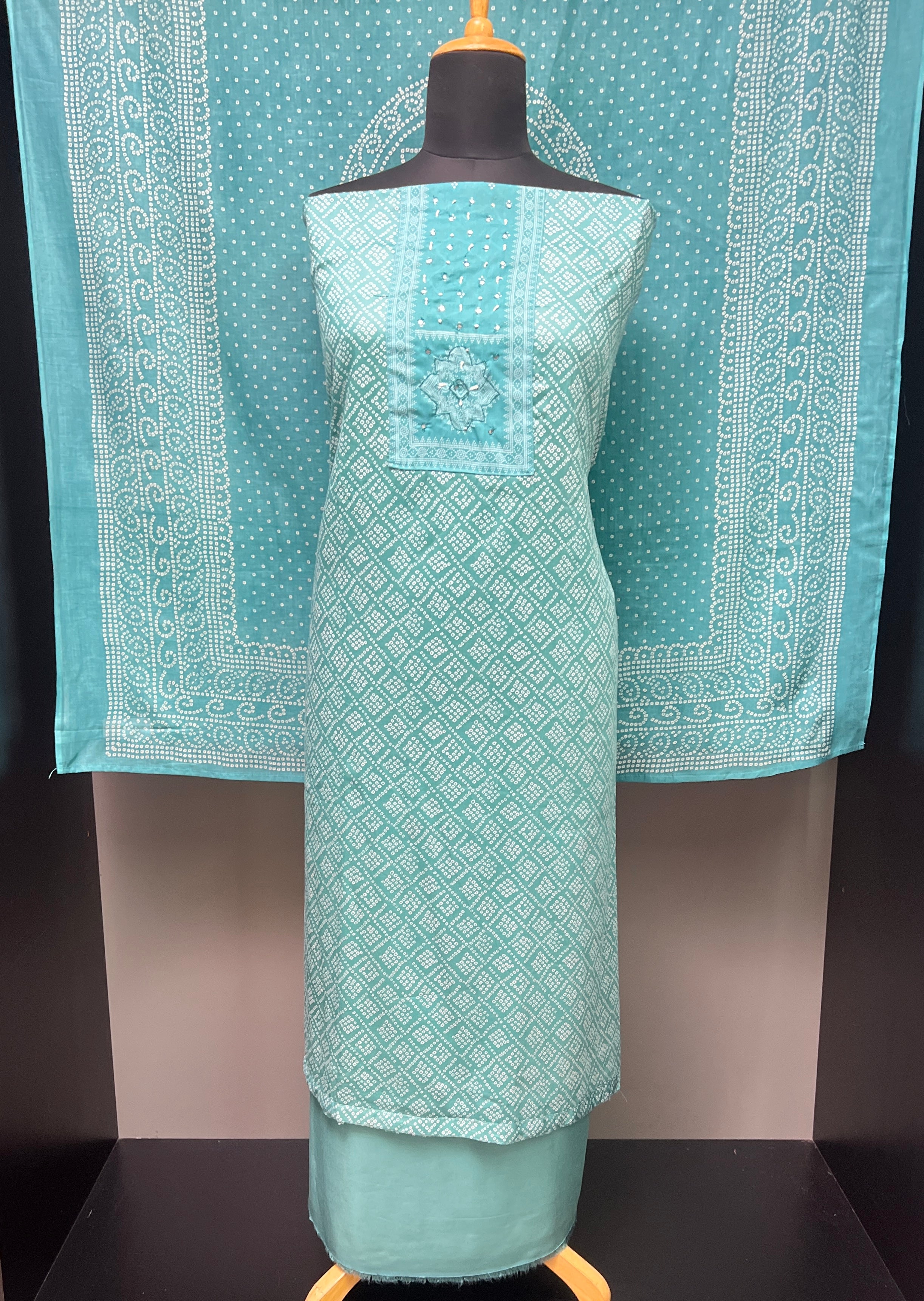 Bandhani Printed Soft Cotton Salwar Set | SW2026