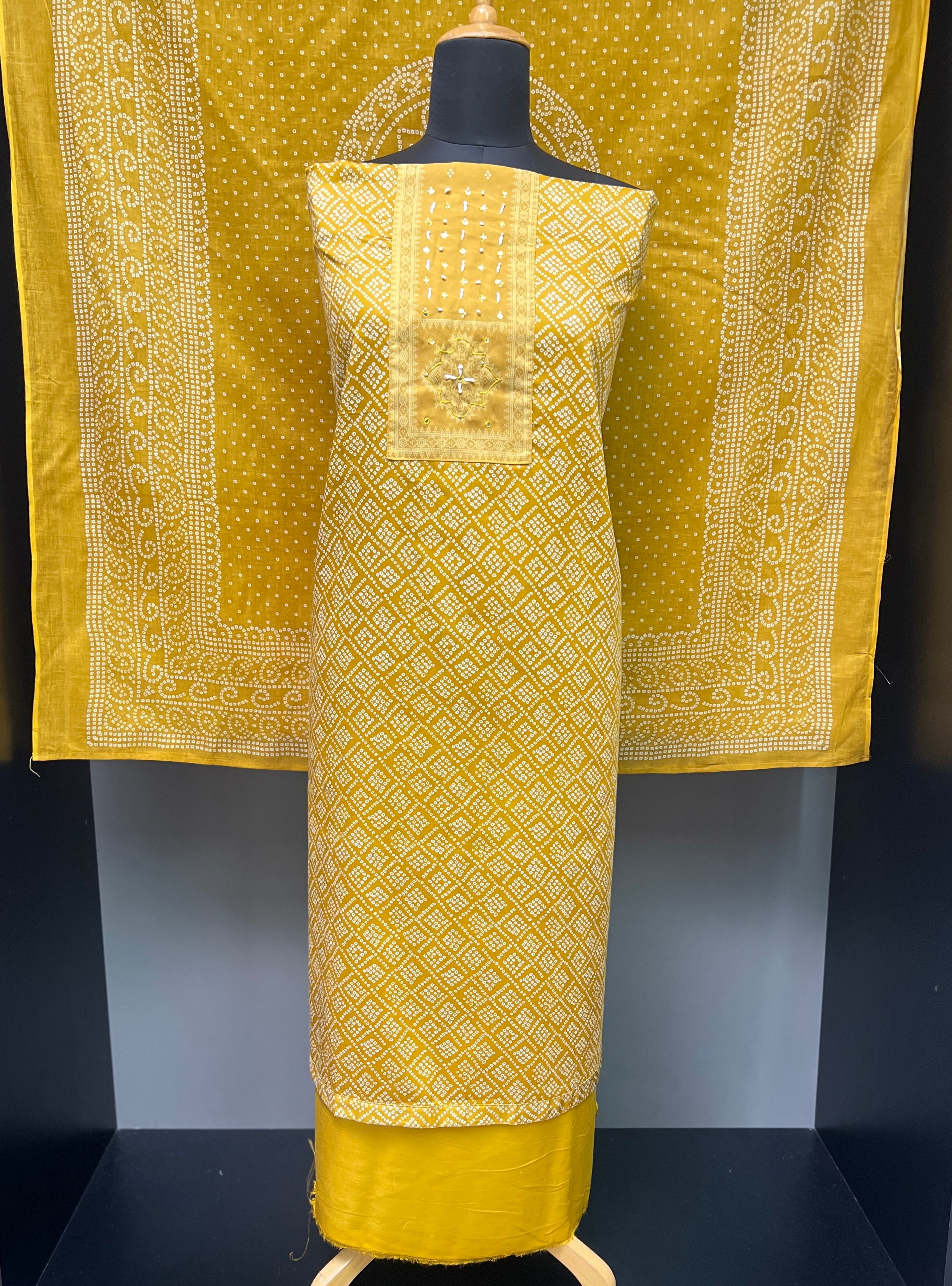Bandhani Printed Soft Cotton Salwar Set | SW2029