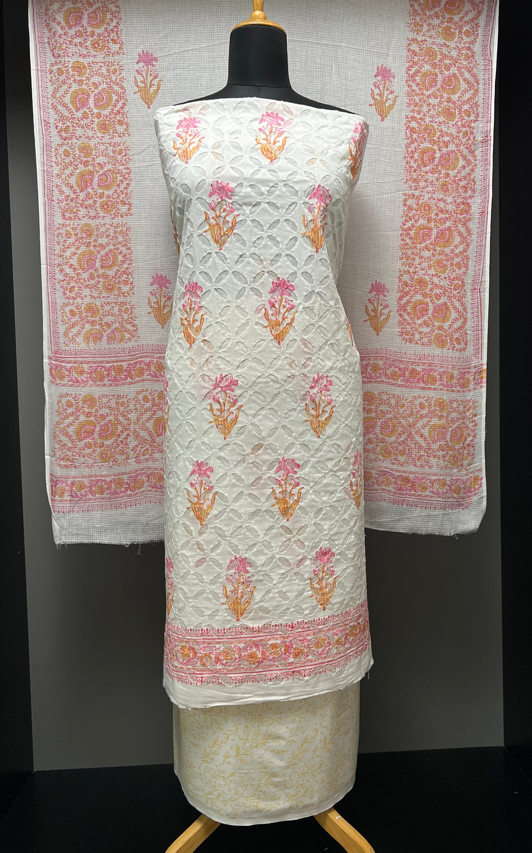Block Print & Applique Detailed Cotton Salwar Set | SW2138