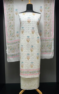 Block Print & Applique Detailed Cotton Salwar Set | SW2139